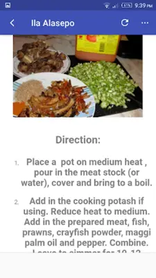 Nigerian Food Recipes android App screenshot 0